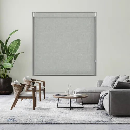 Lyra Grey Roller Blind - Stylish Pelmet Window Covering