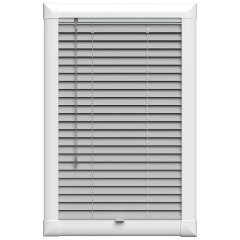 Misty Grey Perfect Fit Uk - Wooden Blinds