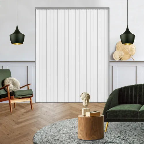 Jeren Off White Rigid Pvc Vertical Blind