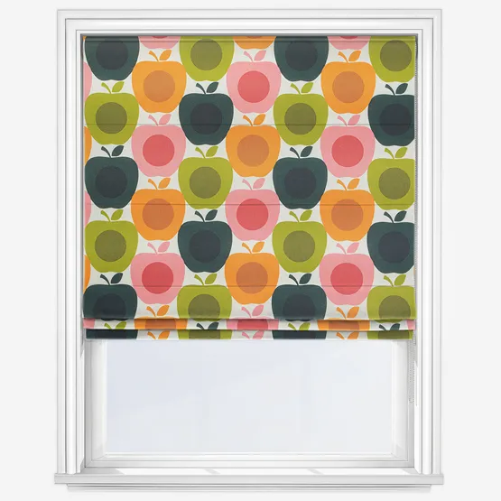 Orla Kiely Apples Pink Roman Blind
