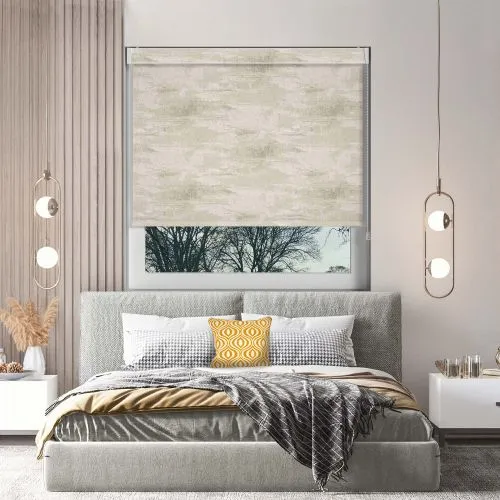 Bliss Fizz Cream Pelmet Roller Blind