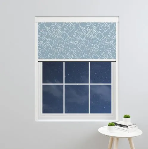 Fragmented Geo Tiles Blocout Blind
