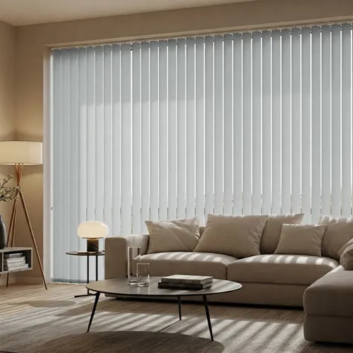 Atlantex Asc Pewter Flame Retardant Vertical Blinds