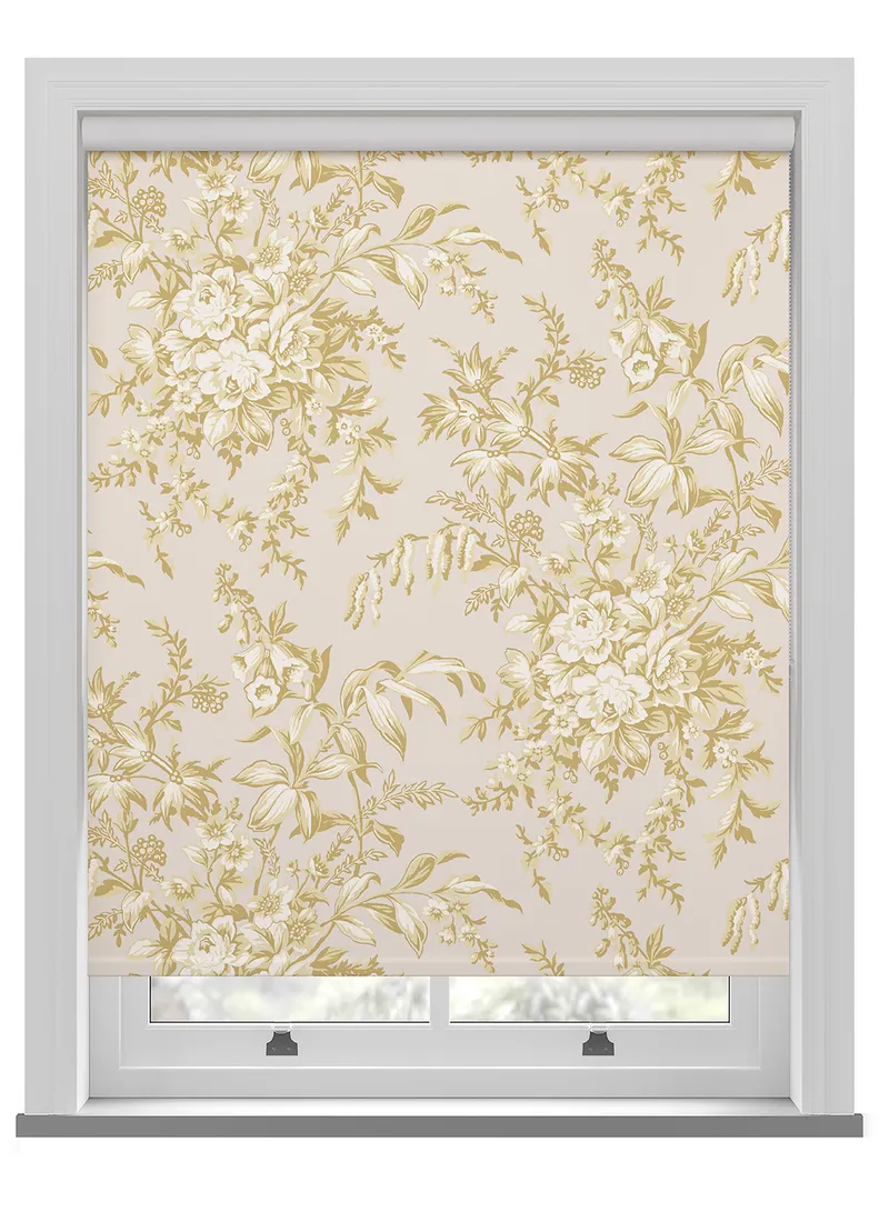 Laura Ashley Picardie Gold Roller Blind