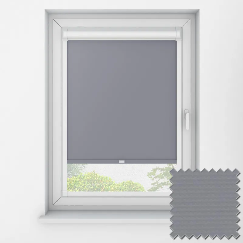 Opaque Dark Grey 1 83m Perfect Fit Roller Blinds