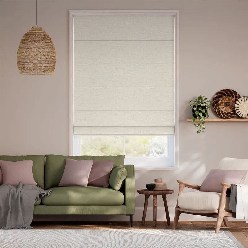 Bonnie Ivory Roman Blind