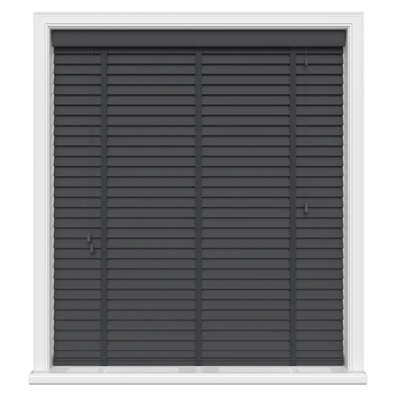 Empire Grey Real Wood With Tapes Blinds Uk