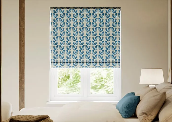 Scandi Birds Capri - Roman Blind