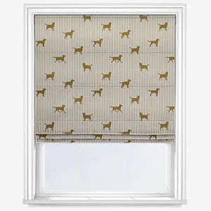 Emily Bond Marley Gold Roman Blind