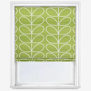 Orla Kiely Jumbo Linear Stem Chalky Green Roman Blind