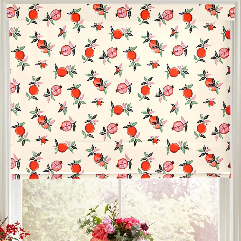 Cath Kidston Pomegranate Made To Measure Roman Blind Orange
