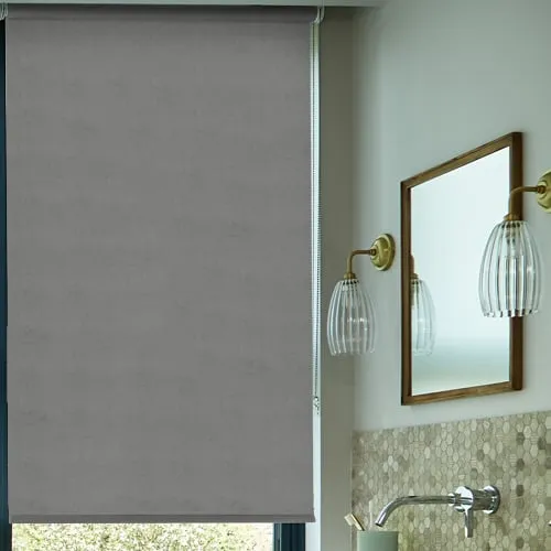 Metz Ash (Moisture Resistant) Bathroom Roller Blinds