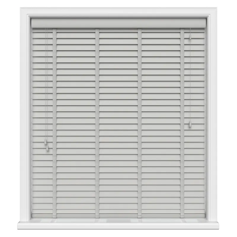 Dolphin Grey Grain Luxury Ecowood Uk - Wooden Blinds