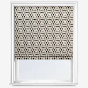 Emily Bond Hawthorn Indigo Roman Blind