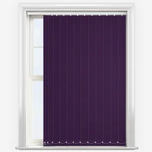 Deluxe Plain Purple Vertical Blind