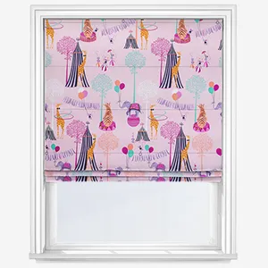 Sara Miller Circus Pink Roman Blind