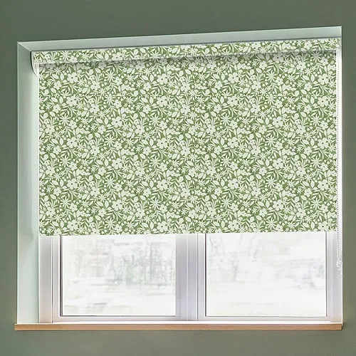 Maeve Green Light Filtering Roller Blinds