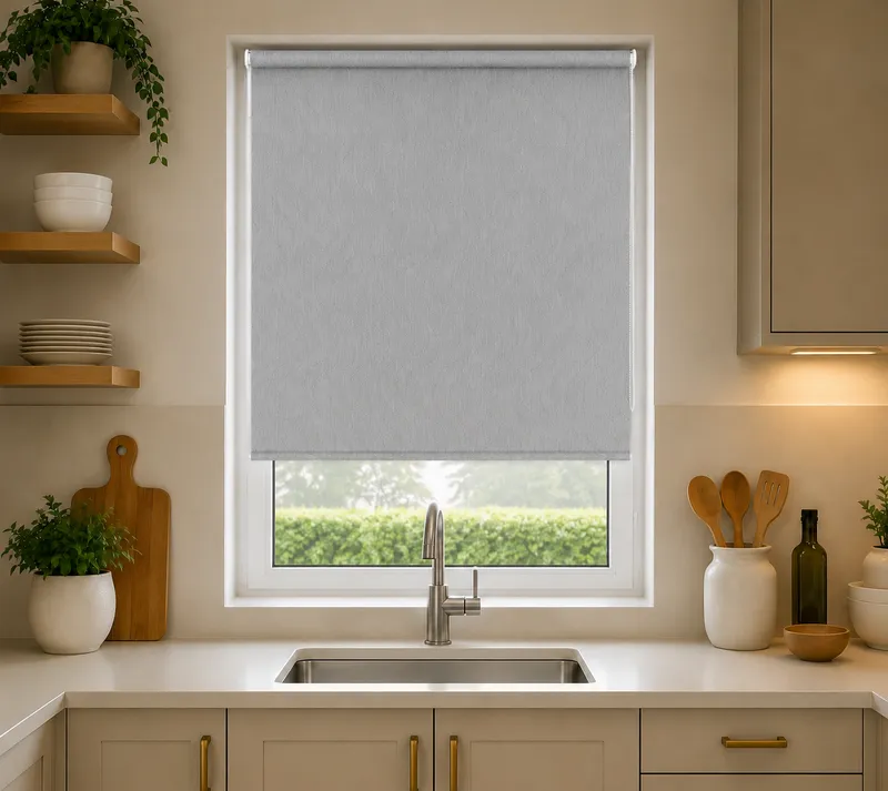 Gravity Grey - Pvc Blackout Waterproof Roller Blind