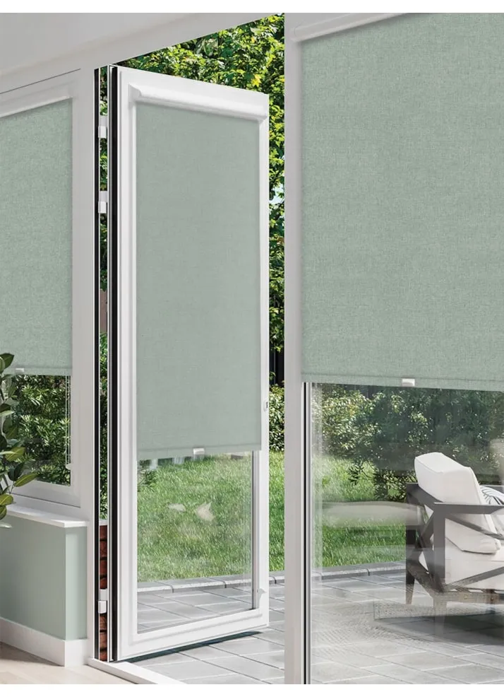 Melbourne Blue Green Perfect Fit® Roller Blind