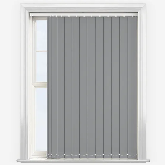 Deluxe Plain Storm Grey Vertical Blind