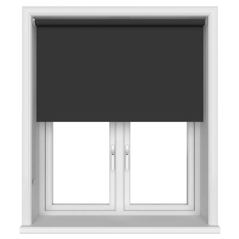 Konya Blackout Onyx Black Blinds Uk