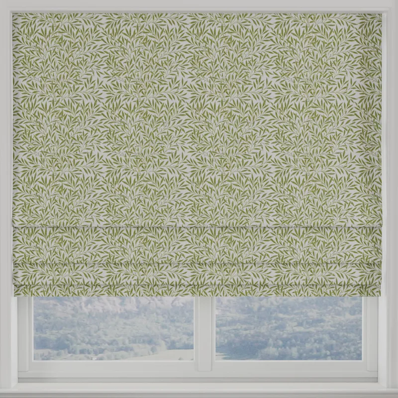 Heritage Salix Made To Measure Roman Blind Leaf Green