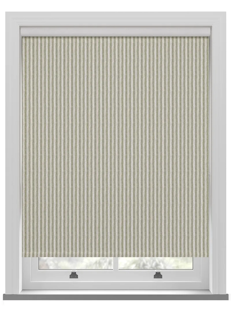 Emily Bond Oscar Stripe Sage Roller Blind