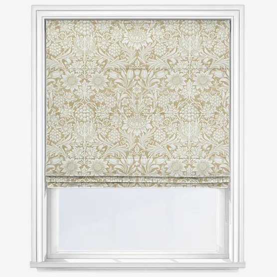 William Morris At Home Sunflower Ochre Roman Blind