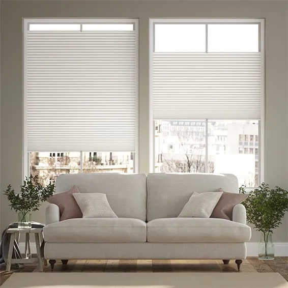 Perfect Fit Duoshade Dover White Thermal Blind