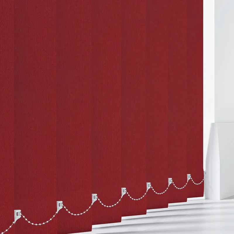 Aqualush Carmine Pvc Vertical Blind