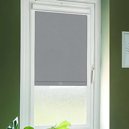 Urban Fr Dark Grey (Moisture Resistant) Perfect Fit Blackout Roller Blinds