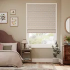 Inca Spot Green & Blush Roman Blind