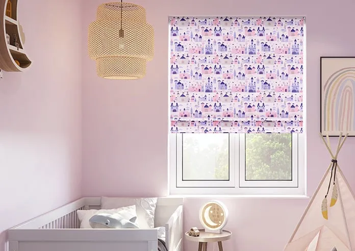 Magic Castle Fairy Purple - Roman Blind