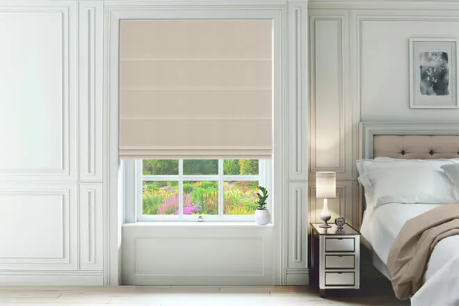 Dion Hessian - Brushed Faux Silk Roman Blind