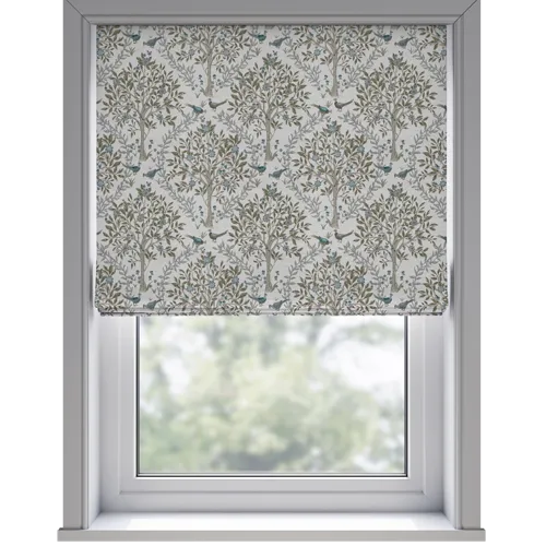 Pavo Teal Deluxe Roman Blinds