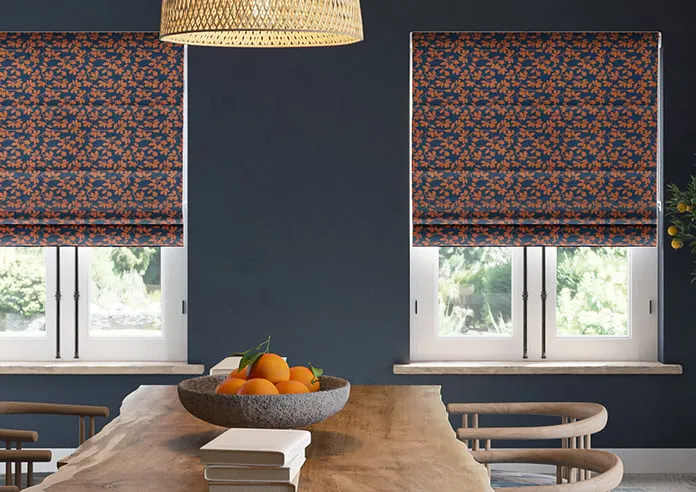 Oak Leaves Velvet Autumn - Roman Blind