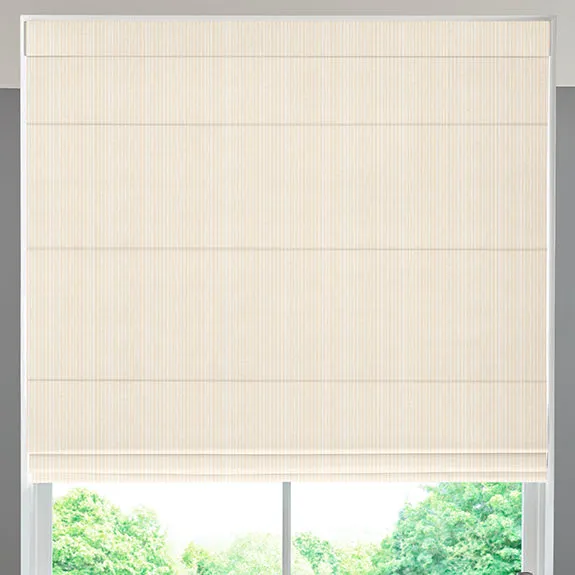 Jem Jacquard Stripe Made To Measure Roman Blind Cream