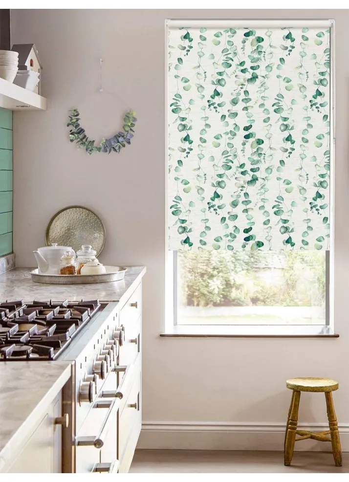 Eucalyptus Forest On Linen Blackout Roller Blind