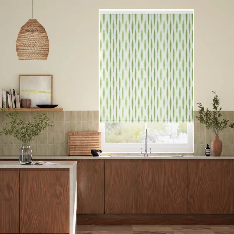 Kasuri Sage Roller Blind