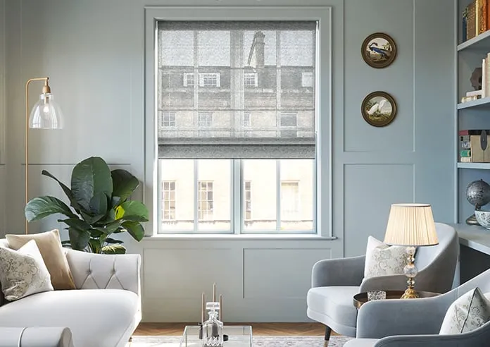 Pescara Voile Slate - Roman Blind
