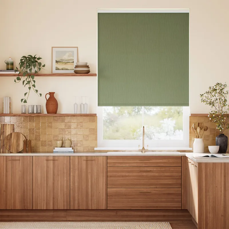 Choices Remy Linen Moss Roller Blind