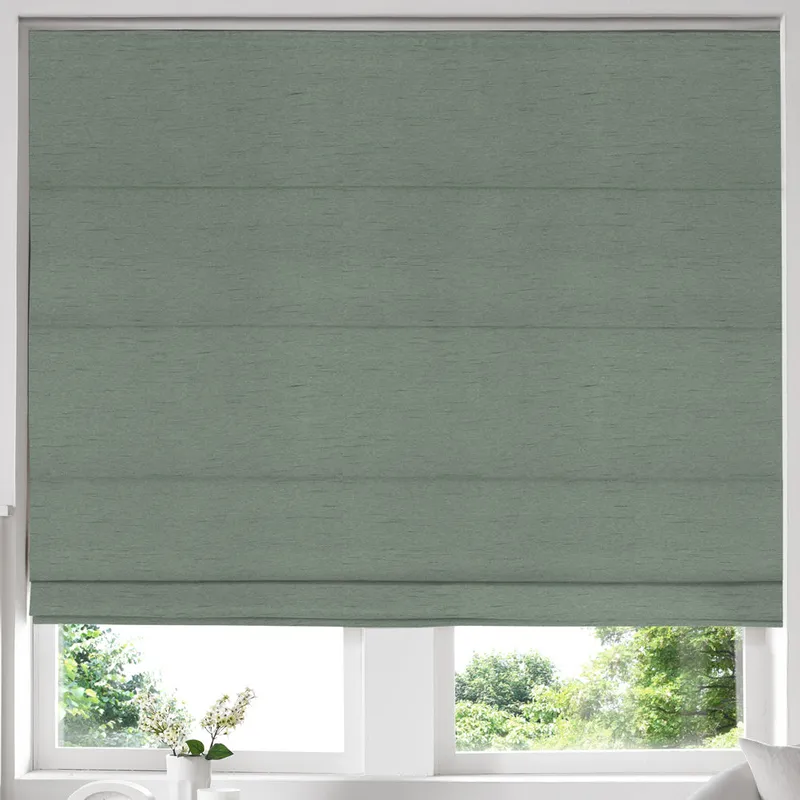 Iowa Silk Essence Made To Measure Roman Blind Azure