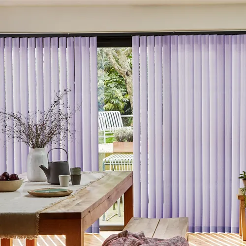 Ignite Lavender Light Filtering Vertical Blinds