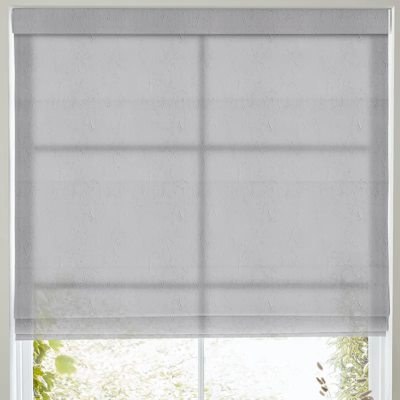 Eloise Sheer Voile Made To Measure Roman Blind Fog