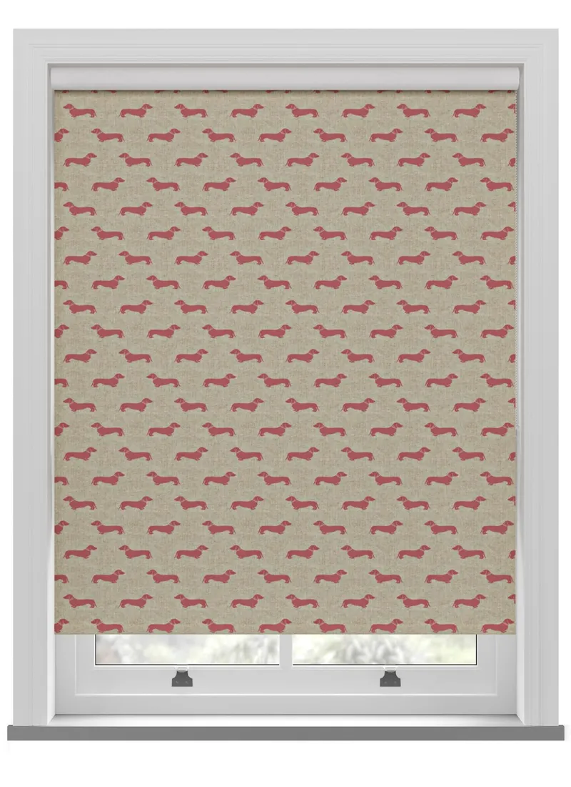 Emily Bond Peggy Raspberry Roller Blind