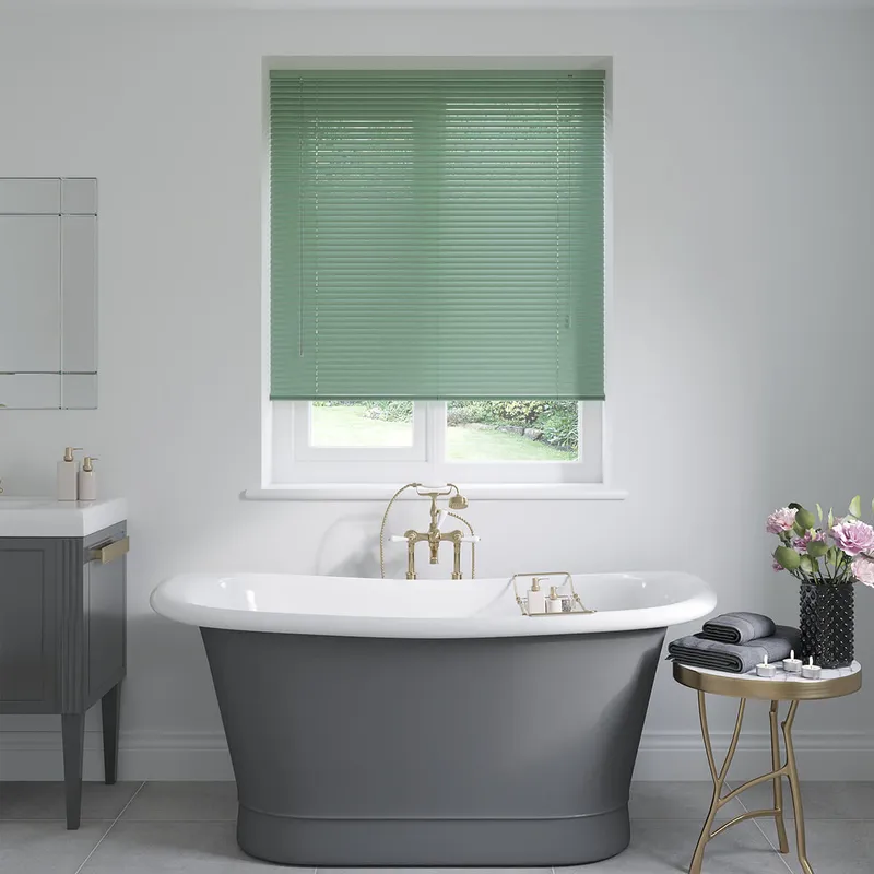 Mint Green Venetian Blinds 25mm