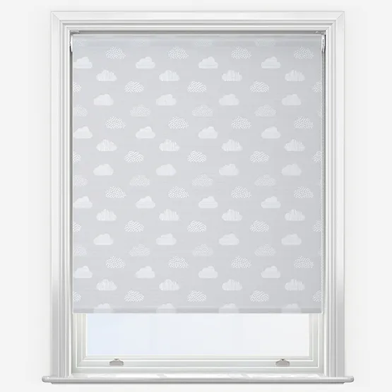 Sonova Studio Doodle Clouds Soft Grey Roller Blind