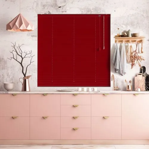 Deep Red Gloss Venetian Blind