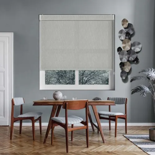 Lumi Silver Pelmet Roller Blind