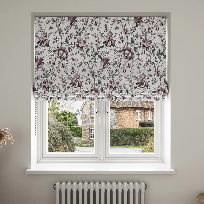 Laura Ashley Editas Garden Blackberry Purple Blinds Uk